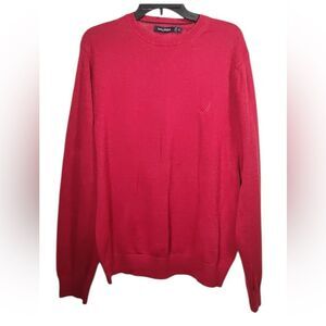 Nautica Men's Red Crewneck Sweater Long Sleeve XL